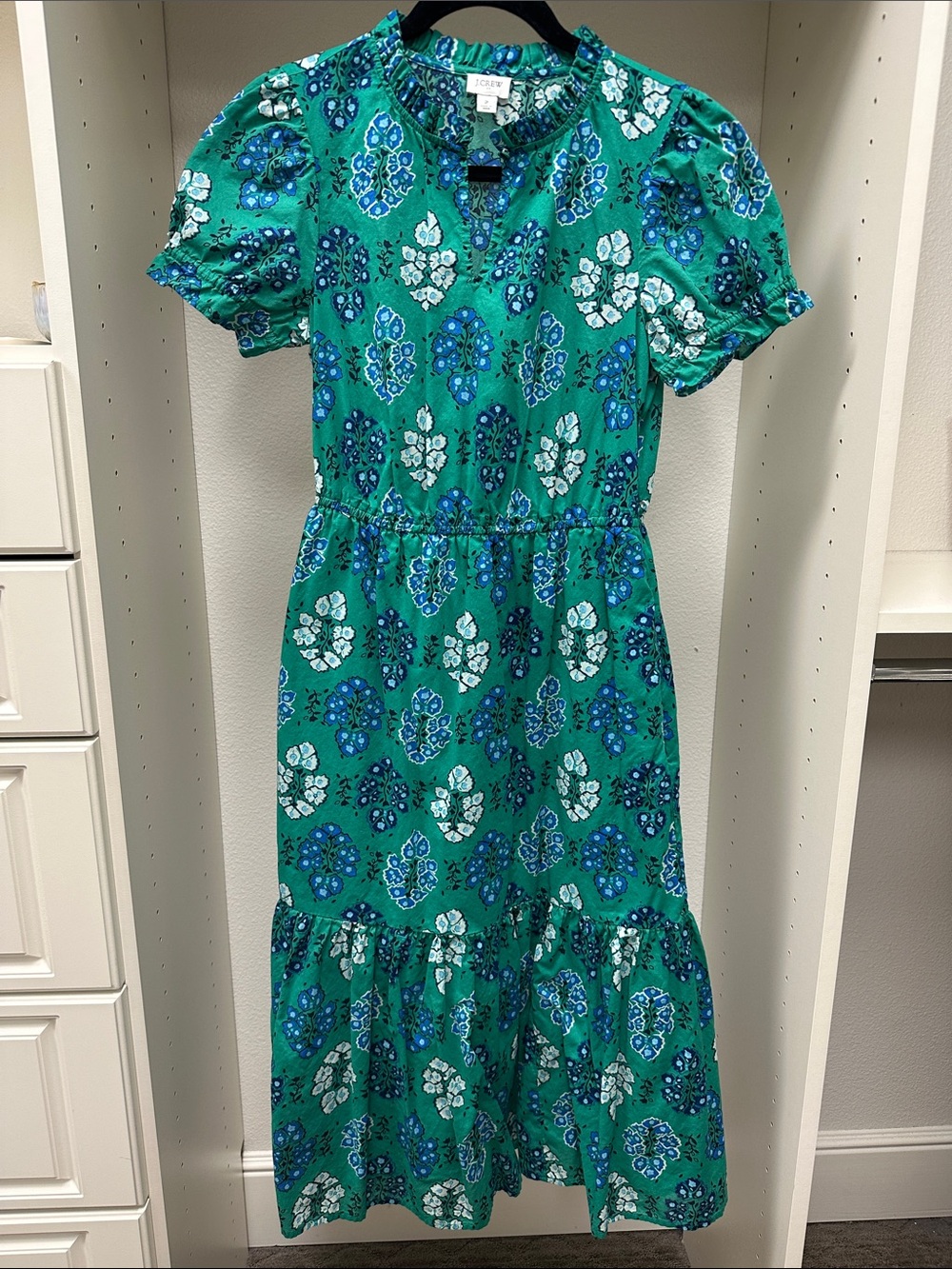 J. Crew Factory Cotton Midi Dress